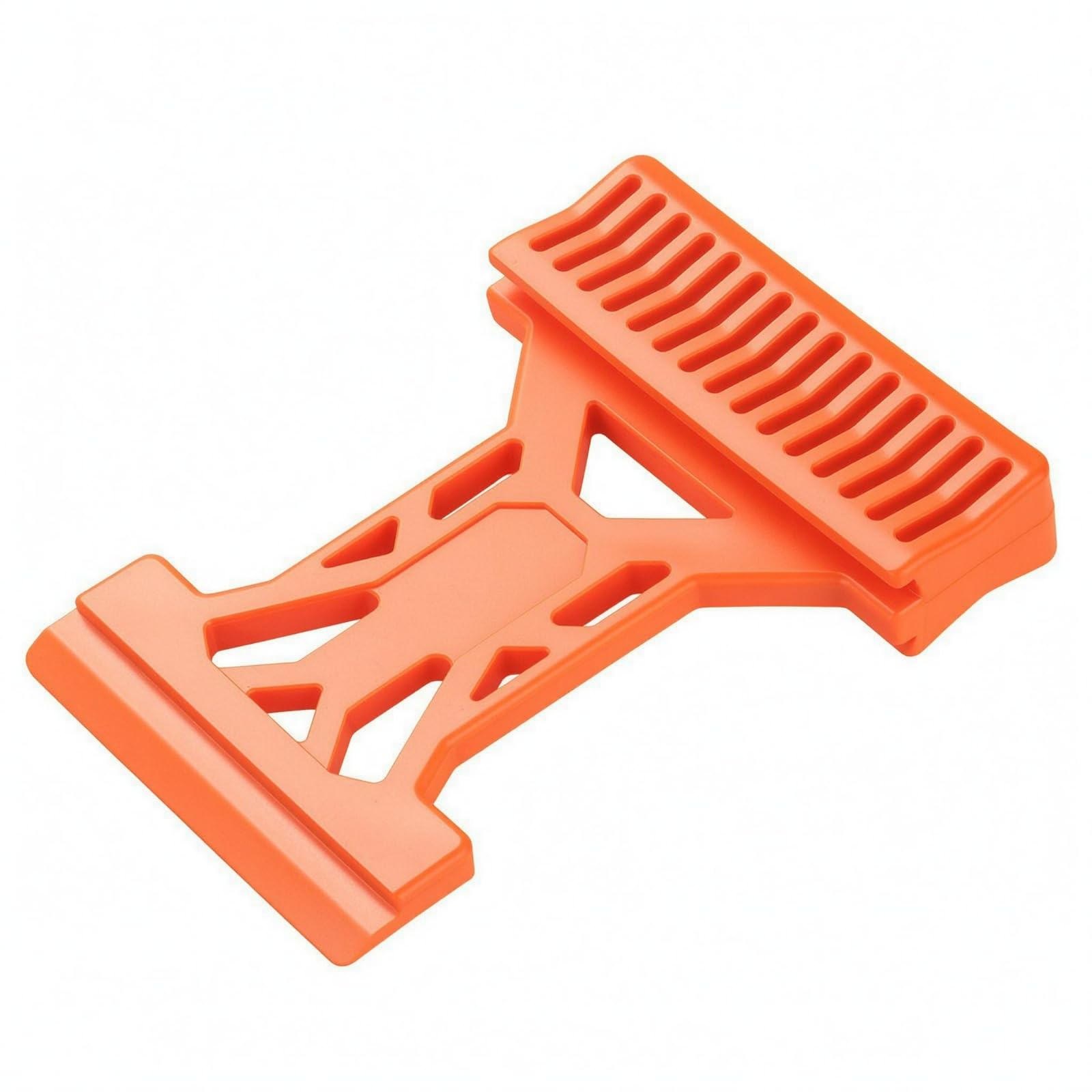 Four-Slot Wood Floor Tapping Block Grooved Flooring Installation Block Ridged Wood Floor Installation Kit Single-Piece, L, Pp-image-3