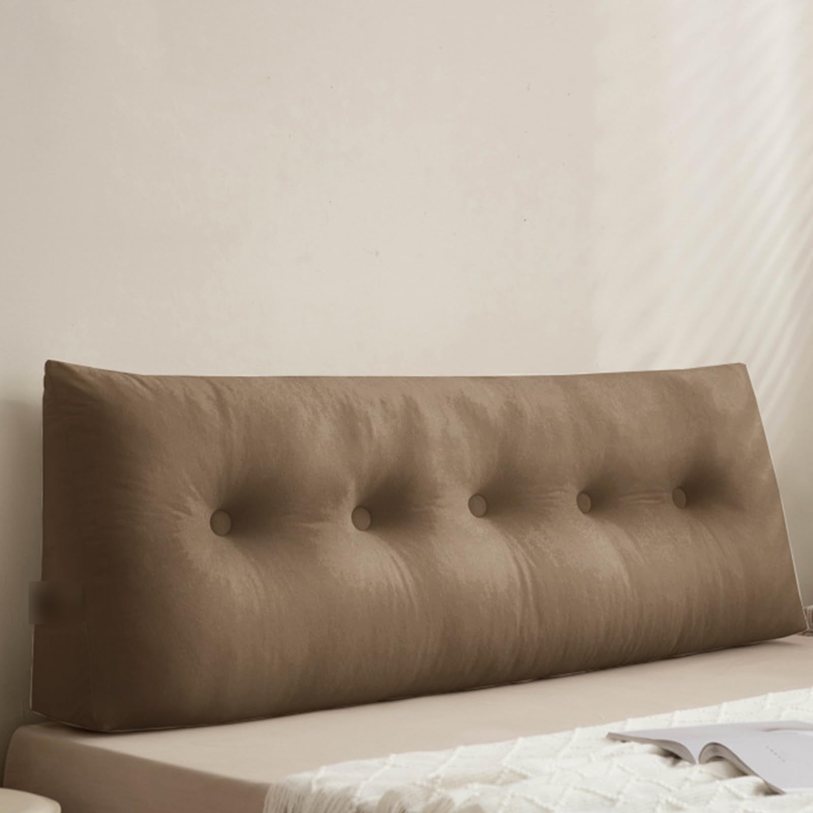 Wedge Pillows Headboard Comfortable and Soft Triangular Rest Reading Pillow Lumbar Support Cushion Waist Backrest Soft Sofa Daybed Positioning Bolster,09,120 * 40 * 12cm