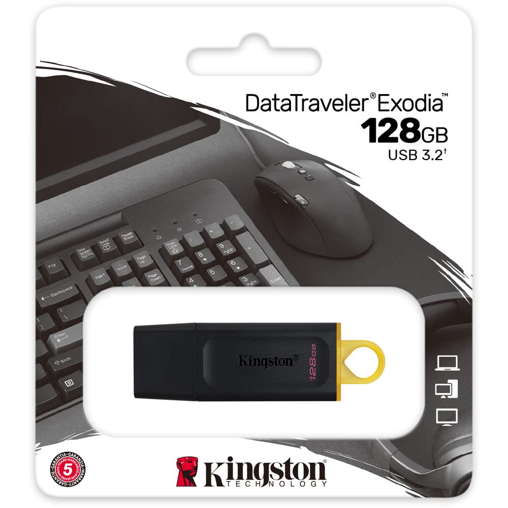 Kingston 128GB DataTraveler Exodia Flash Drive - DTX128GB (Pack of 10)