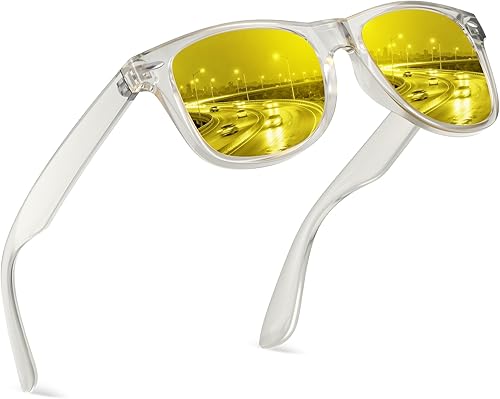 Miniatura 31 de FEIDUSUN Lentes de sol polarizados para hombre y mujer, lentes de sol retro negros para conducir, pescar, protección UV A01-negro mate/negro