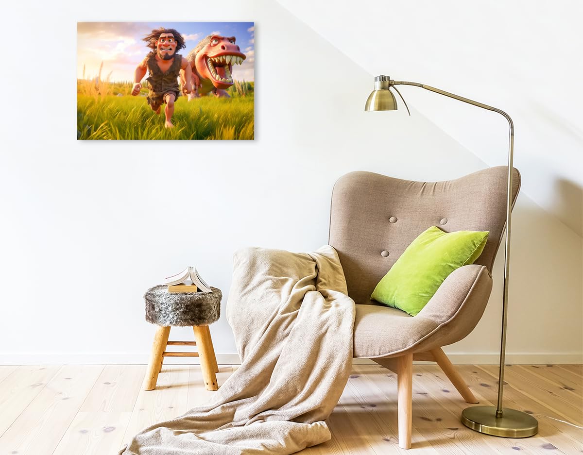 CALVENDO Premium Textil-Leinwand 75 x 50 cm Querformat Beim Wettlaufen | Wandbild, HD-Bild auf Keilrahmen, Wanddekoration, Kunstdruck von Dirk Meutzner