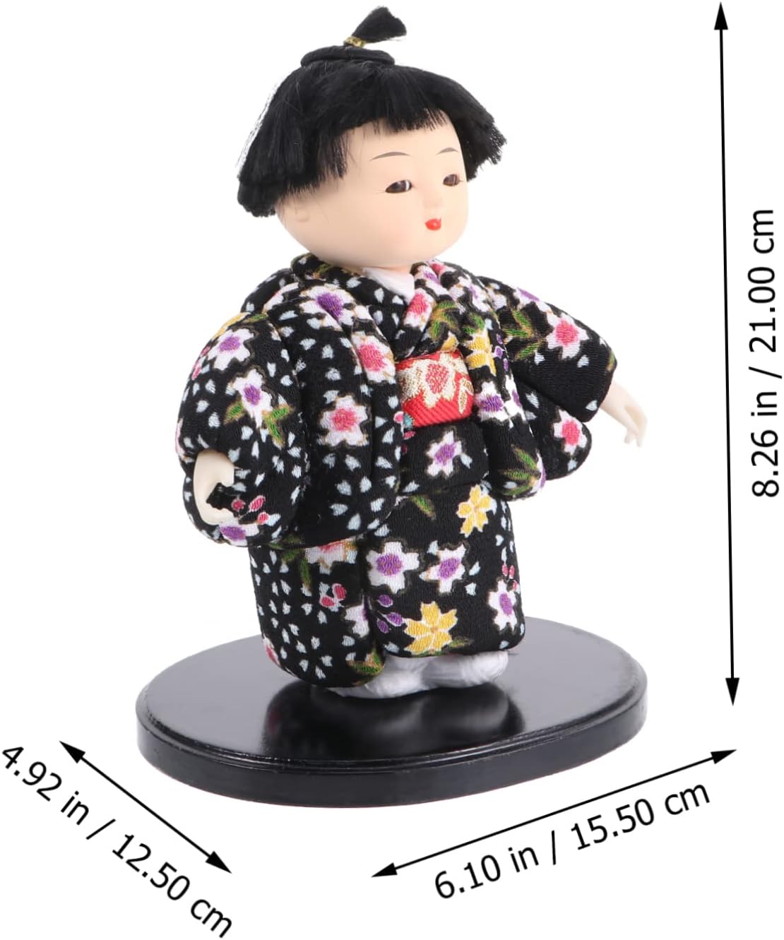 Japanese Style Handicraft Doll Small Kimono Doll Ornament for Desktop Decor for Home and Office Display Random Color