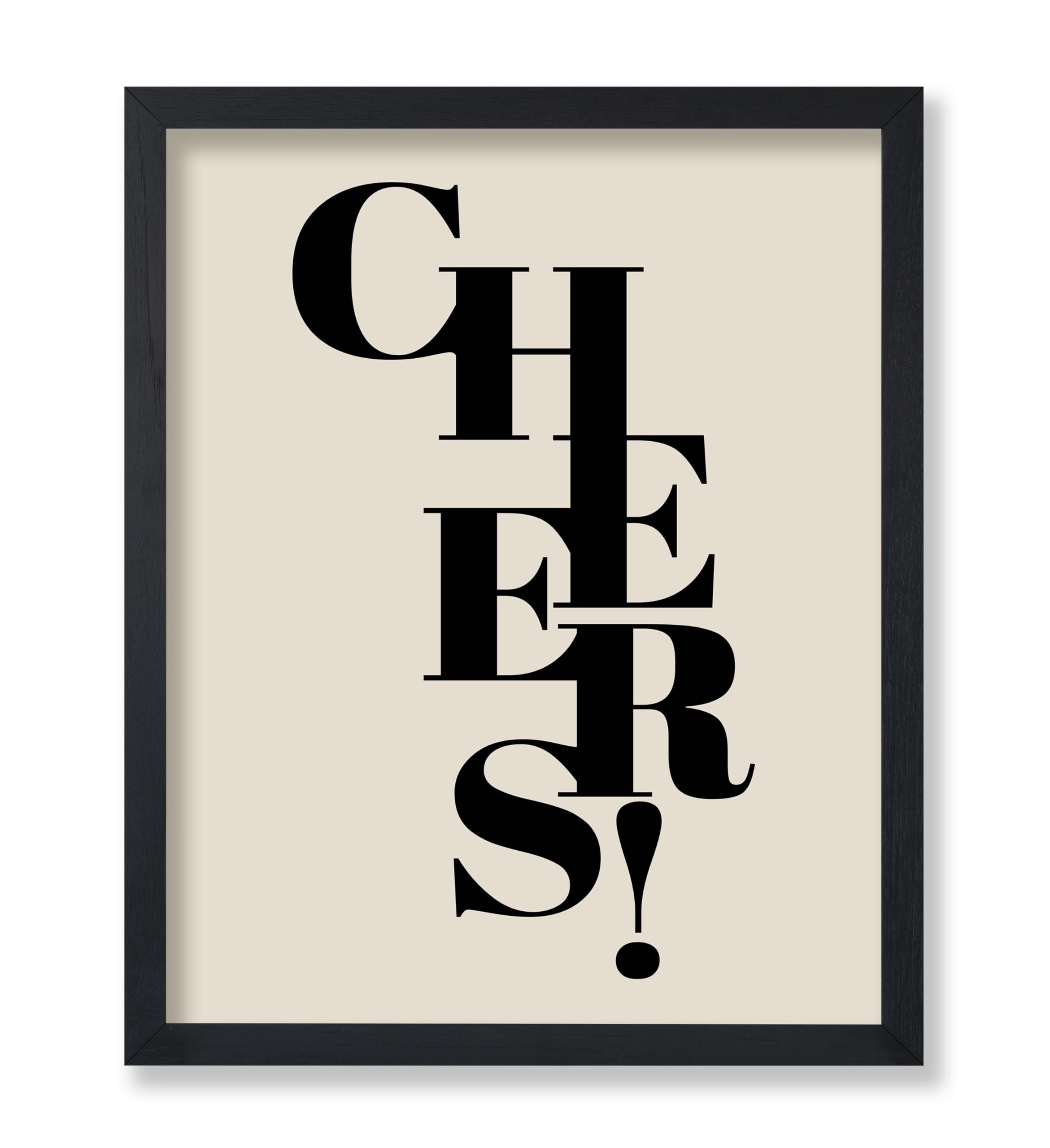Poster Master Vintage Minimalist Cheers Print