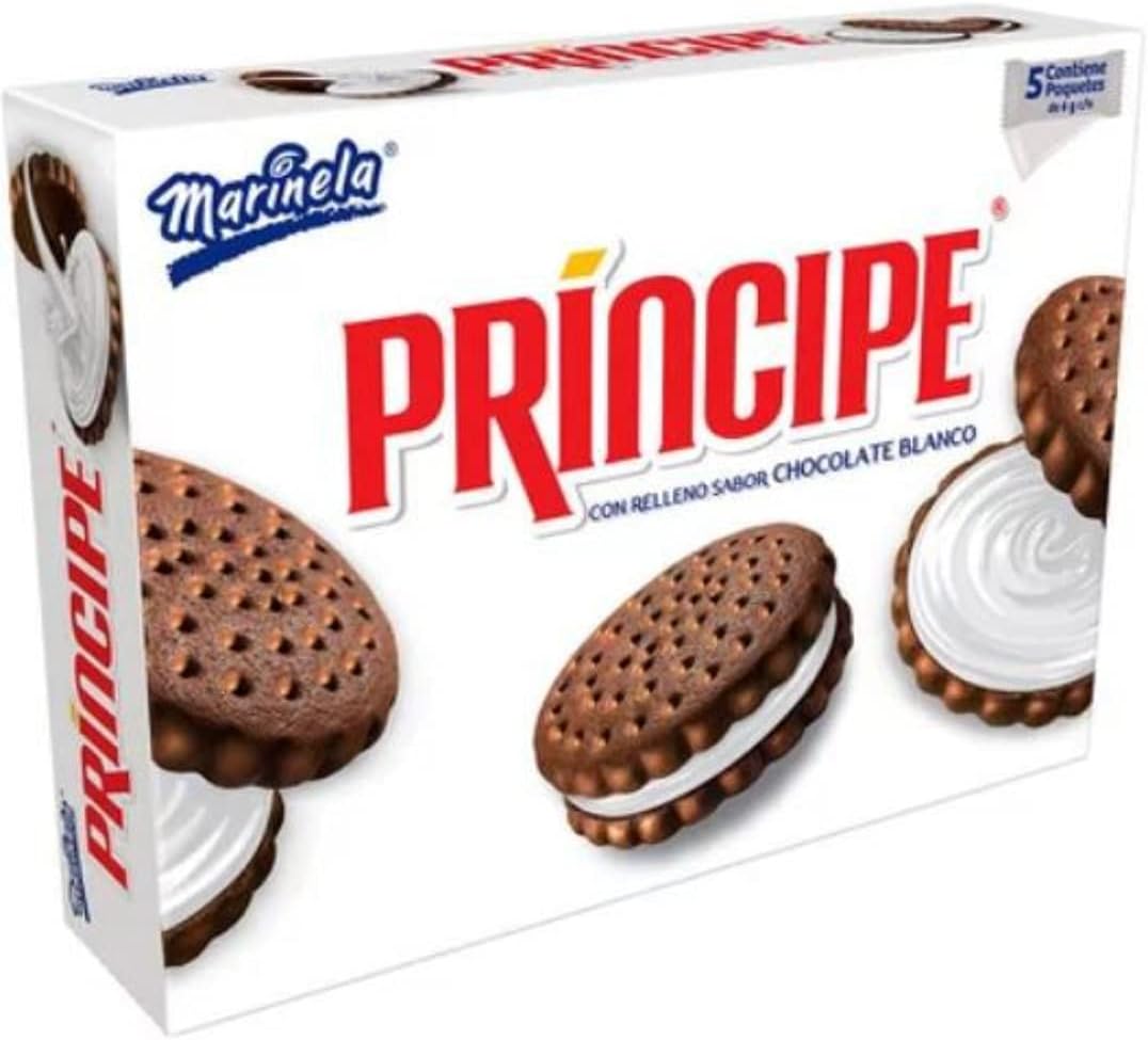 Marinela Principe Sandwich Cookies. Delicious Crispy Outer
