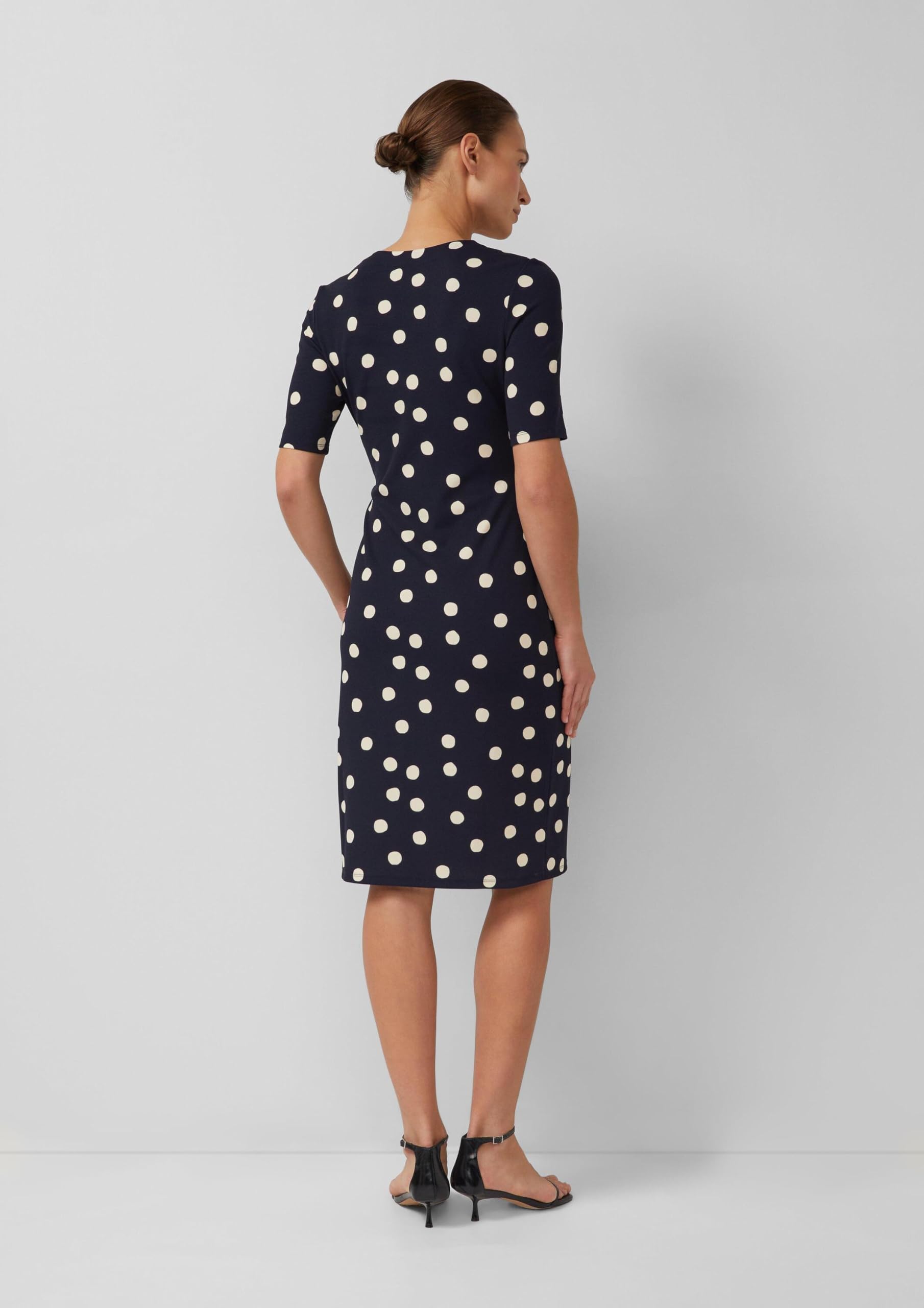 s.Oliver Elegantes Wickelkleid mit Polkadots