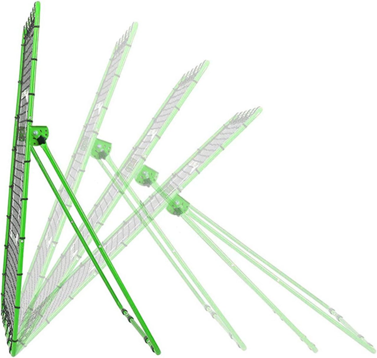 Rebounder Net Baseball Softball Rebounder Net Pitchback Rebound Net Trainer for Kids and Adults (Green 180x110cm)