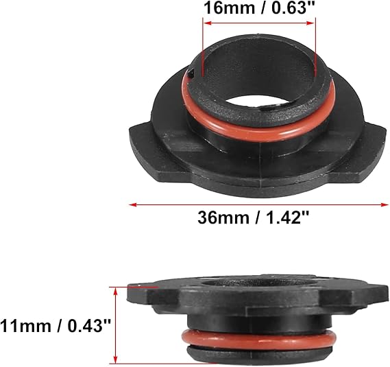 Accessory 2pcs 9005 HB3 LED Car Headlight Adapter Base Bulb Sockets Retainer Holder Black Universal