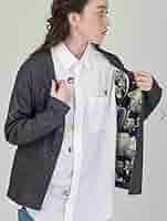 グラニフ　鬼太郎　オープンカラーシャツ　L　新品　水木しげる 墓場鬼太郎 パターン｜ビッグシルエットオープンカラーシャツ