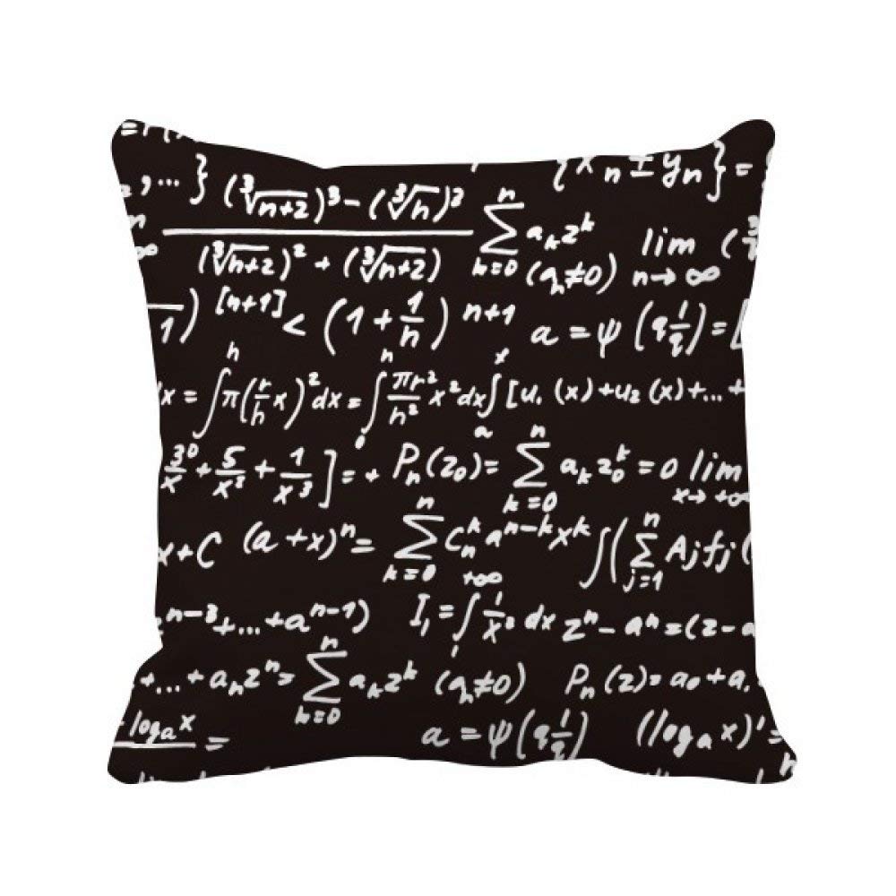 Formules mathématiques imprimées sur un coussin pour soulager le dos