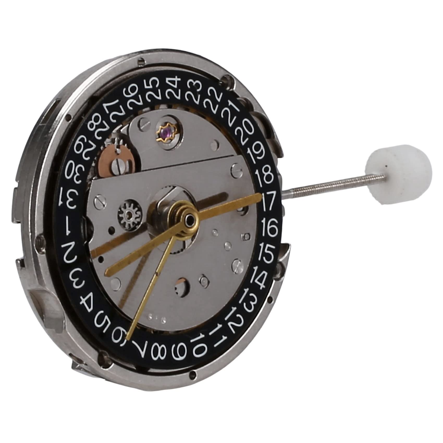 do GMT 2824 mechanizm zamienny mechaniczny 4 igły automatyczny wyświetlacz kalendarza narzędzie do naprawy zegarka, Czarny