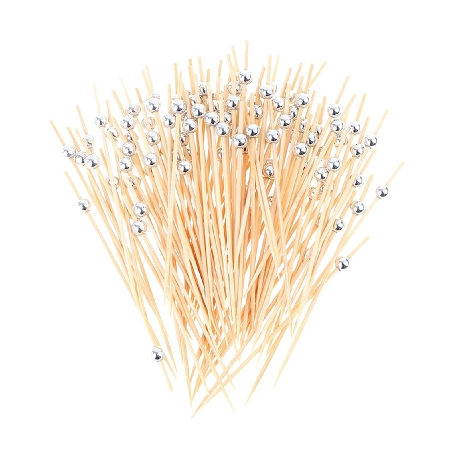 WZPTLKIBAD Bamboo Skewer Sticks, 9&12cm Party Food Picks