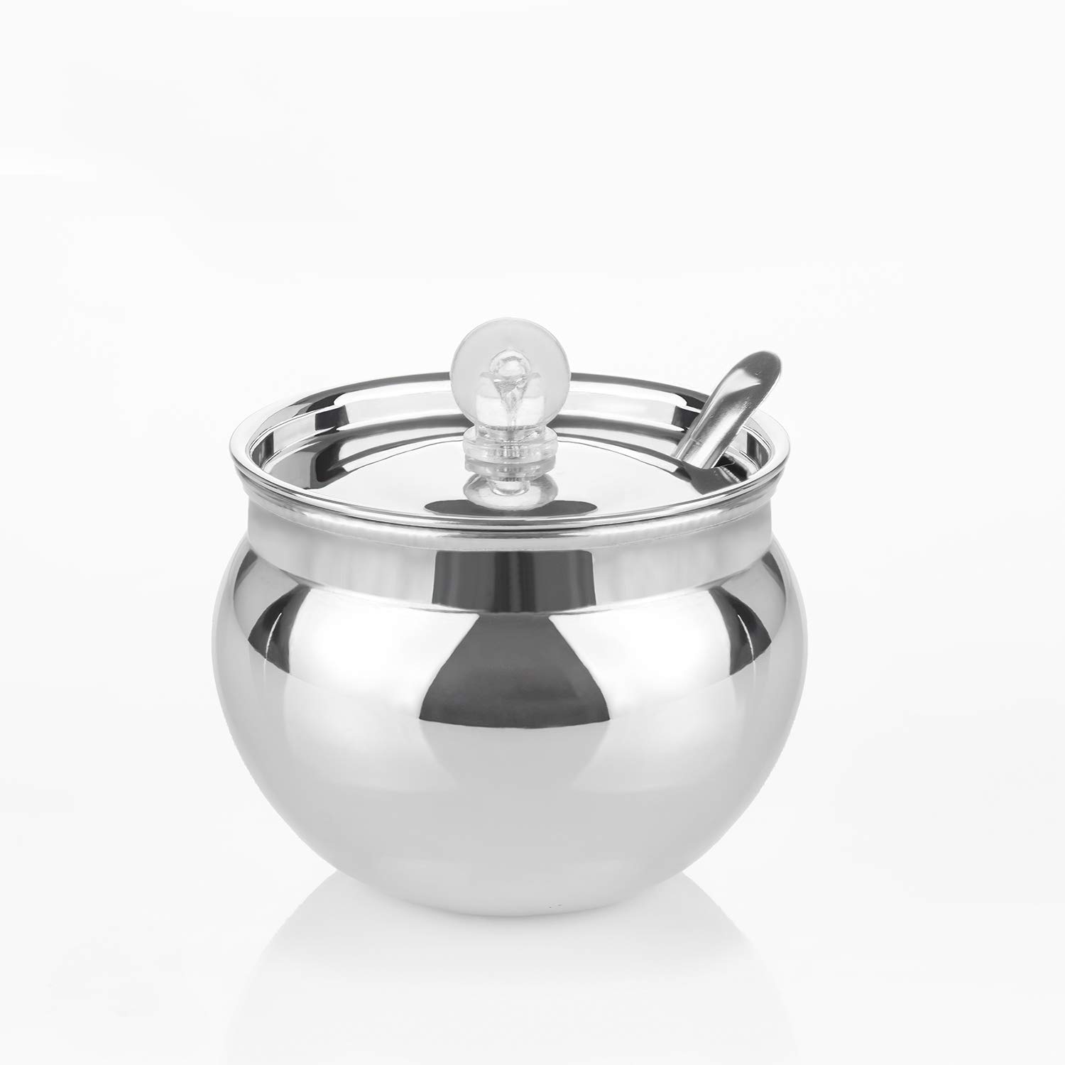 Buy VR Ghee Pot 200 ml Steel Oil Container (Silver) Online at Low