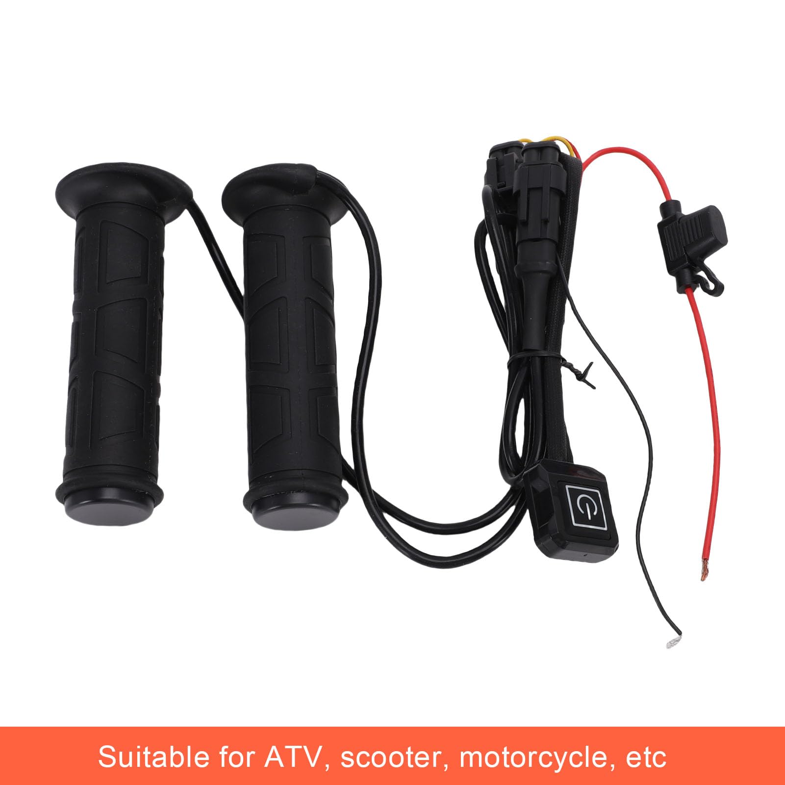 Manopole Riscaldate ATV UTV, Manopole Riscaldate ATV Antiscivolo Impermeabili e Scaldapollice, Maniglia Riscaldata Elettrica a 3 Temperature per Manubri Moto ATV 12V 22mm