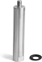 Vista 22 de Reposaherramientas de 6 pulgadas con 1 pulgada de diámetro, longitud total de 4 pulgadas, soporte de herramientas recto Woodlathe de barra redonda