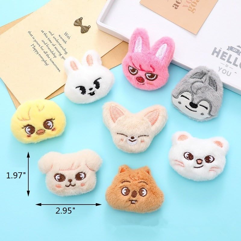 8 PCS Stray-kzoo Pins Badge Brooch S-kzoo Plush Pin Badge S-kzoo Series Brooch Button Accessories Decor2