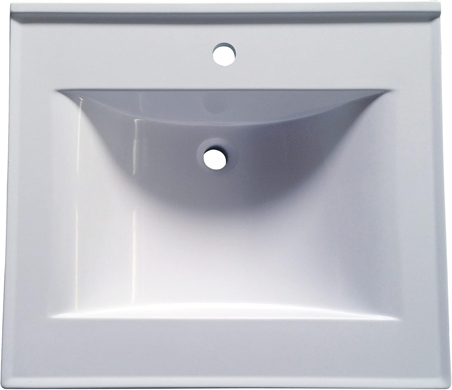 Sagehill Designs WB2522-WS Premier 25" Cultured Marble Vanity Top with Integrate