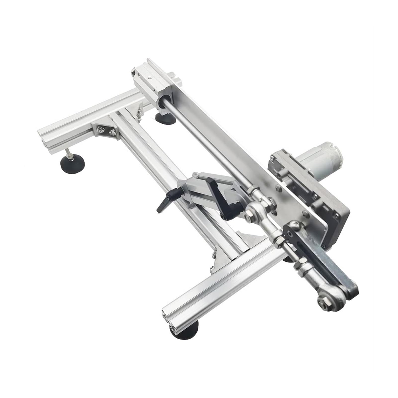 DIY Design Siłownik liniowy o cyklu posuwisto-zwrotnym z metalowymi podstawkami i zasilaczem 2 szt. Złącze końcowe Do użytku domowego(12V80mm95rpm)