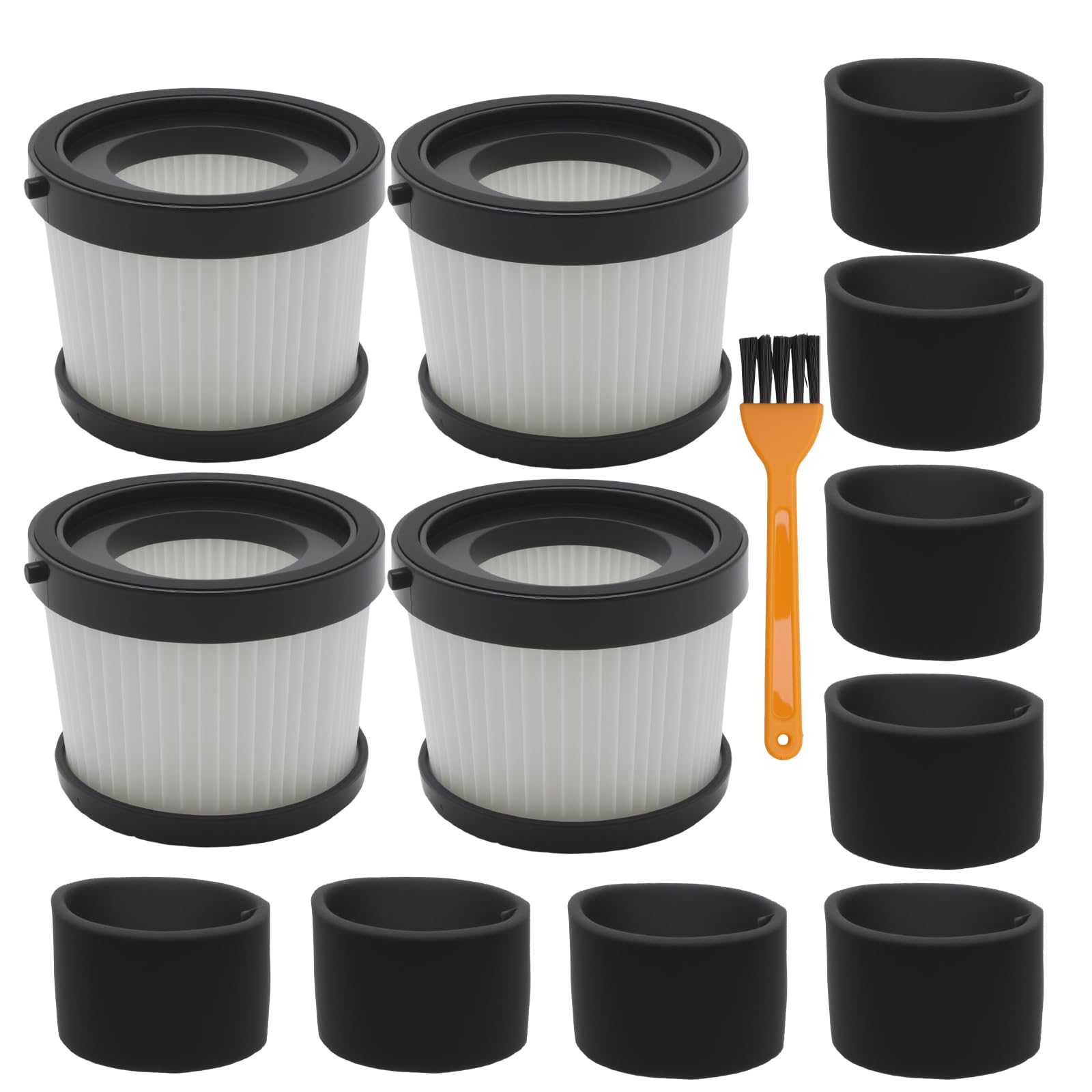 MospdyGear 4Pcs HEPA Filter with 8 Foam Sleeve Filters & 1 Brush, Handheld Vacuum Cleaner Filter Kit, Replacement for DCV501HB DCV5011H