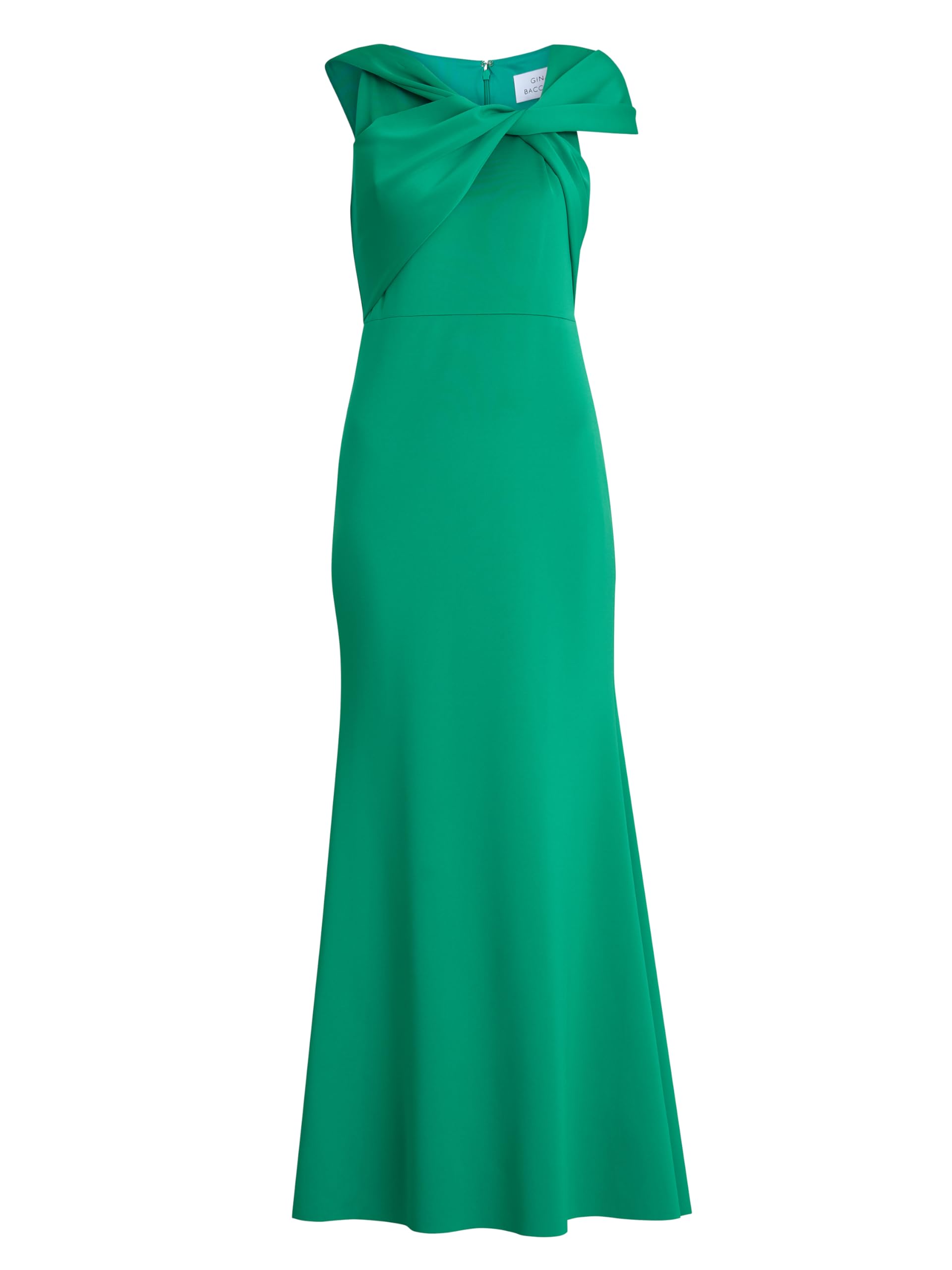 Gina Bacconi Women's Twist Knot Maxi Dress Cocktail, Jade, 14