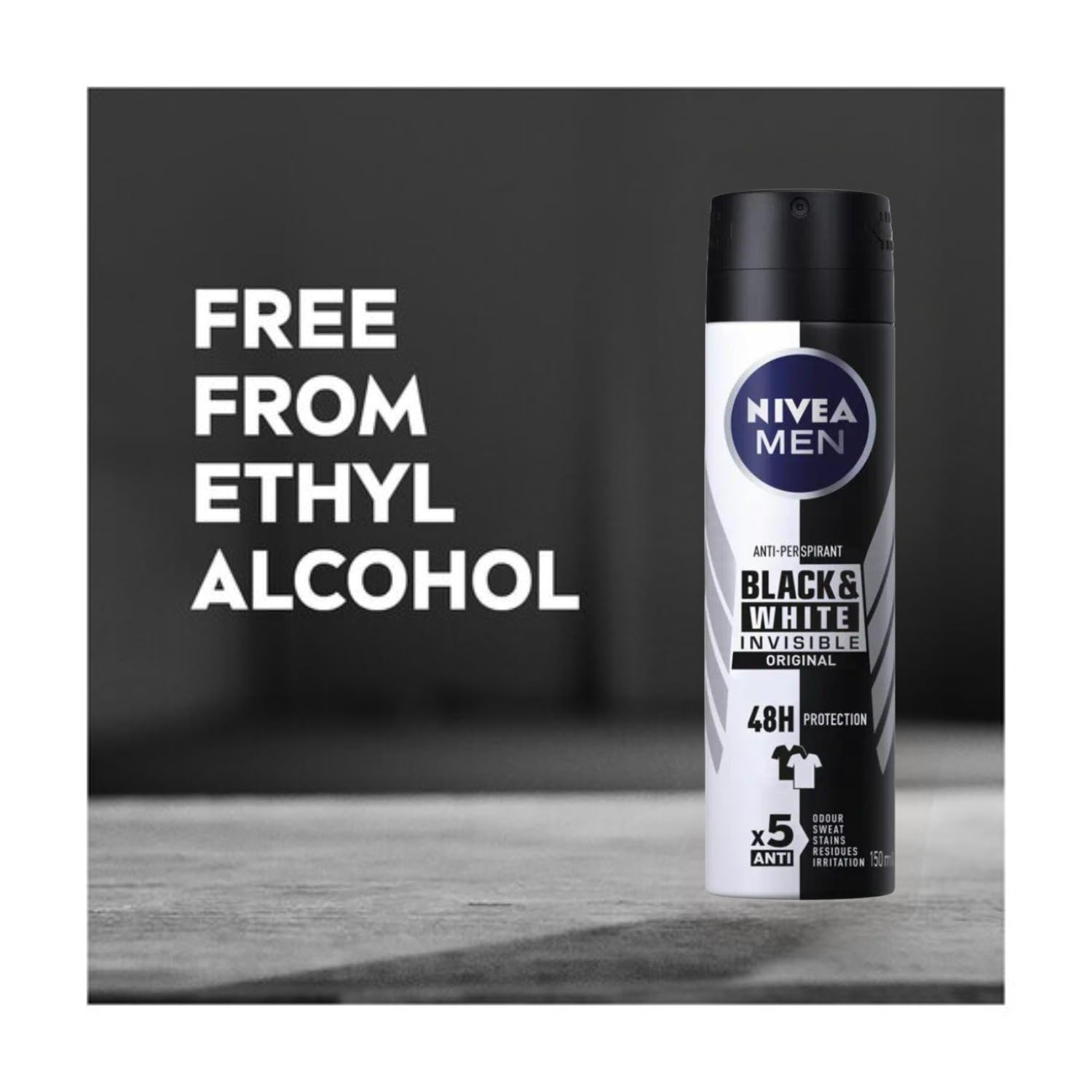 Amazon.com : NIVEA Men Invisible for Black & White Original Anti