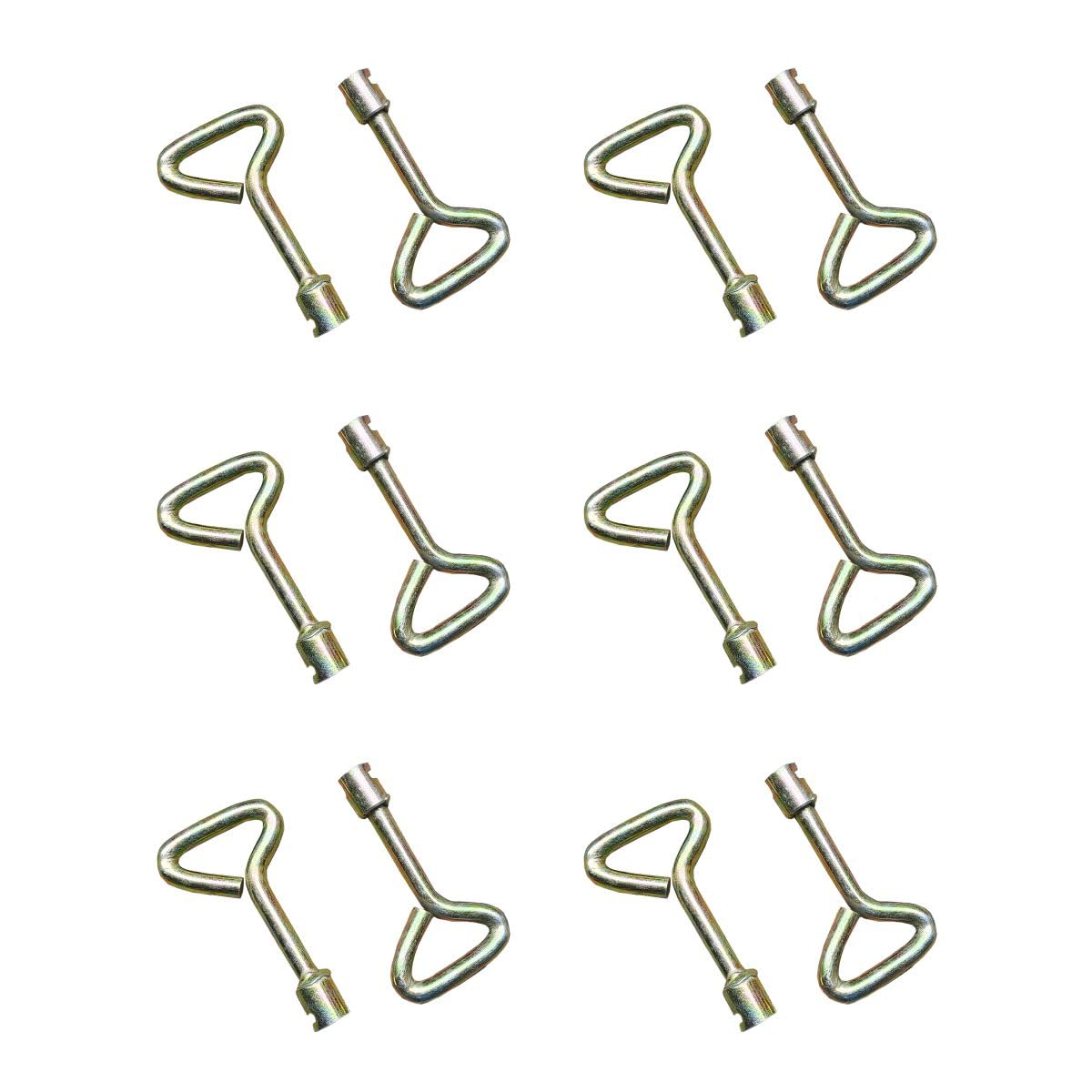 Fire Hose Cabinet Key Emergency Access Key Heavy-Duty Construction Fire Safety Key - For Opening Fire Hose Cabinets in Emergencies Quick Access Solution Pack Of 12