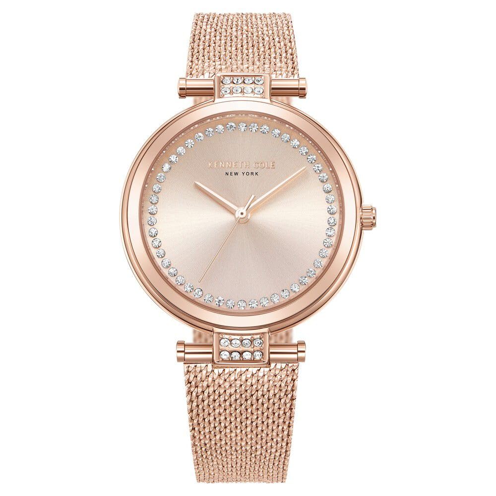 Kenneth Cole Quartz Analog Rose Gold Dial Stainless Steel Strap Watch for Women-KCWLG0026802LD (B0CSKFDZ1S) Amazon Price History, Amazon Price Tracker