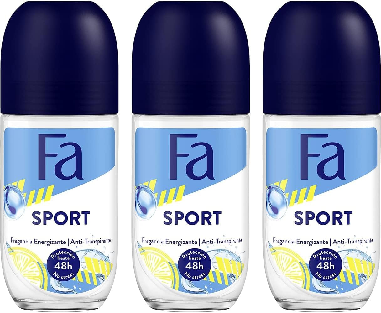 Deodorant 1.7 Ounce Roll-On Sport (50ml) (3 Pack)