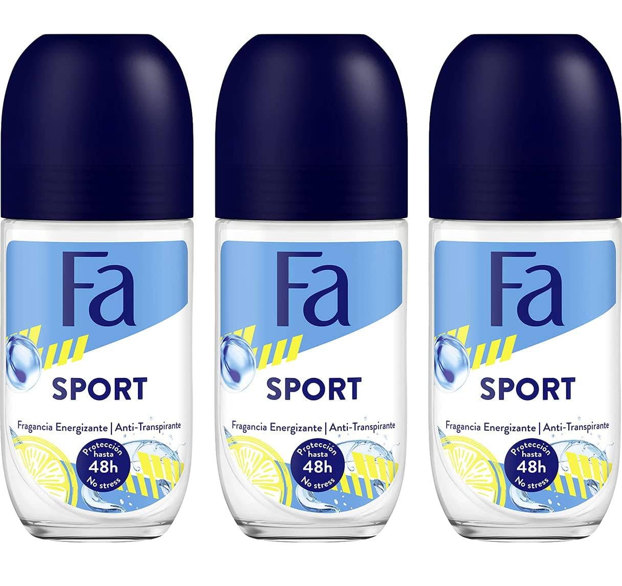Deodorant 1.7 Ounce Roll-On Sport (50ml) (3 Pack)