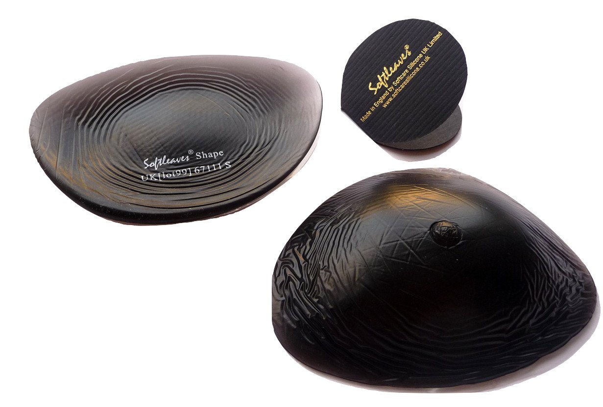 Softleaves Shape X100 Silicone Breast Enhancers - Select any Size or Colour (L, Black)