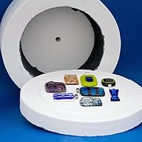 Vista 2 de 1 horno de microondas grande, 1 par de guantes de algodón blanco y 10 hojas de papel para horno