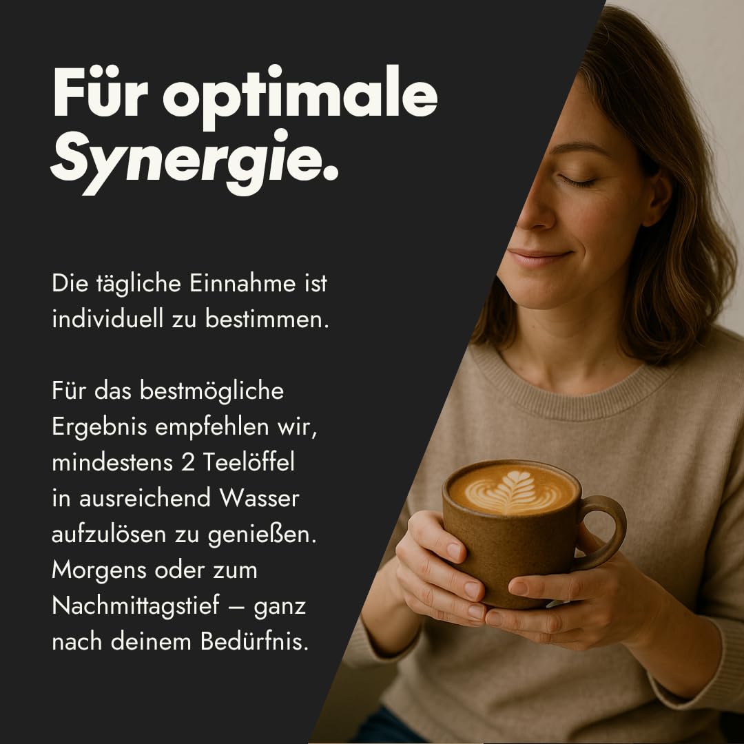 serotalin Mushroom Coffee | Bio Kaffee Alternative mit Lion’s Mane (Löwenmähne Fruchtkörperextrakt) & MCT-Pulver | Adaptogener Brain Coffee mit Kaffee-Extrakt für sanften Genuss