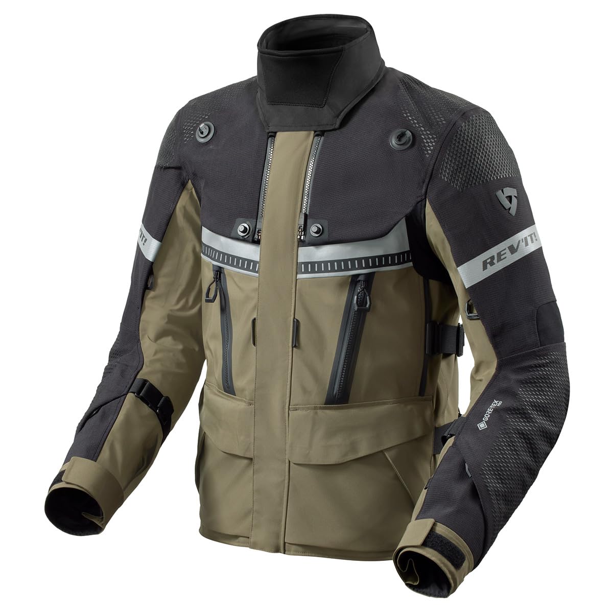 Revit Dominator 3 GTX Motocyklowa kurtka tekstylna, ciemnozielony/czarny, S