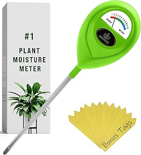 GROWIT Soil Moisture Meter for Plants - Plant Moisture Meter for House Plants | Hydrometer for Plants | Plant Moisture Meter Houseplants | Water Tester for Plants | Farming Indoor and Outdoor Plants