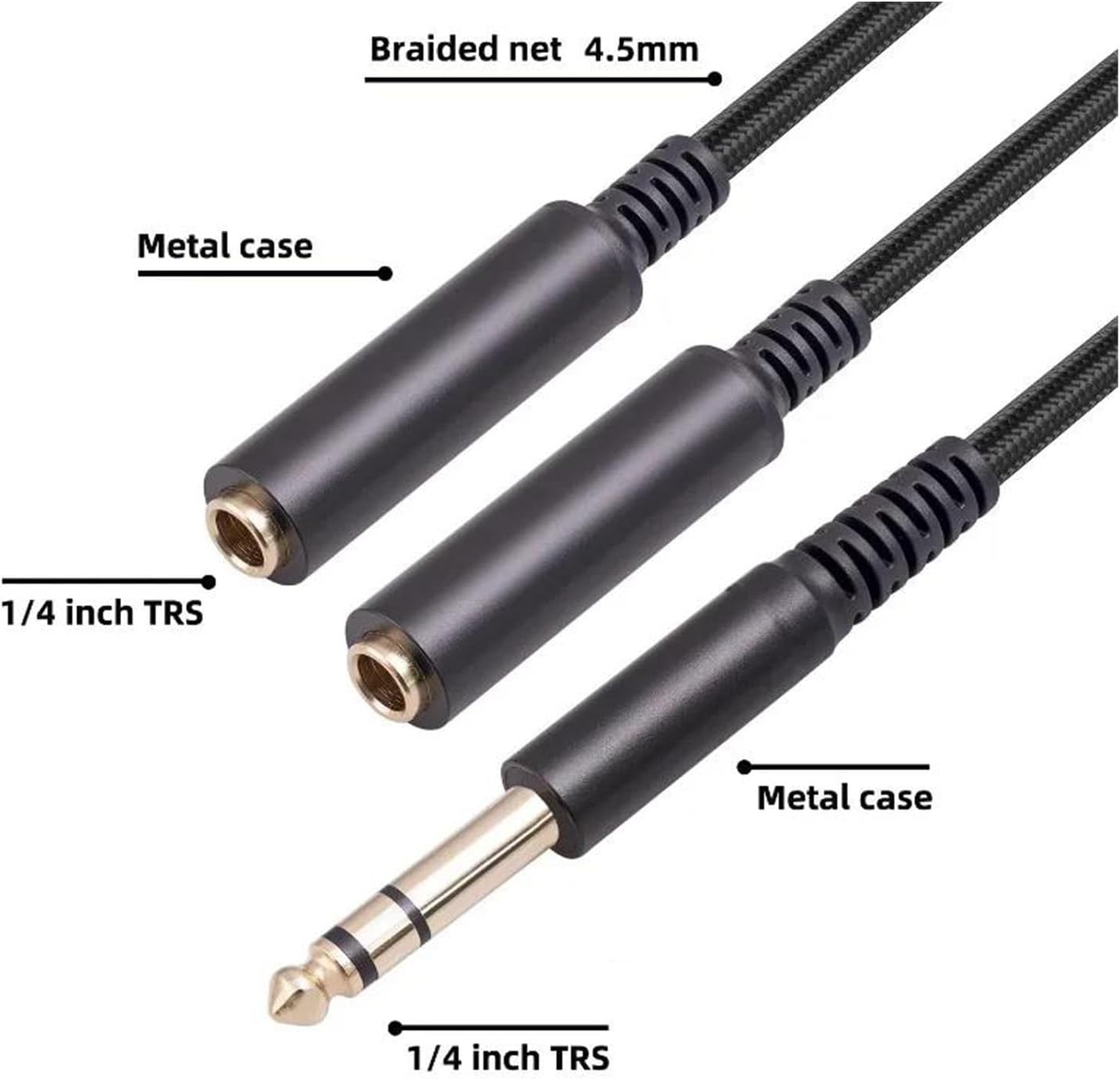 ギター楽器ケーブル プロフェッショナルギターステレオアダプターオーディオケーブルアクセサリー