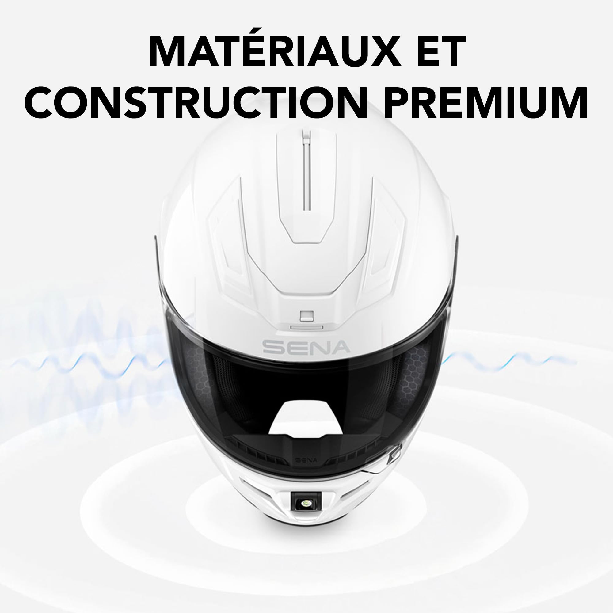 Sena Phantom XB Casque de Moto intégral Intelligent avec Communications intégrées doté de Chambres Audio acoustiques