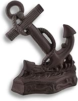 Vista 1 de Tope decorativo de hierro fundido con ancla náutica