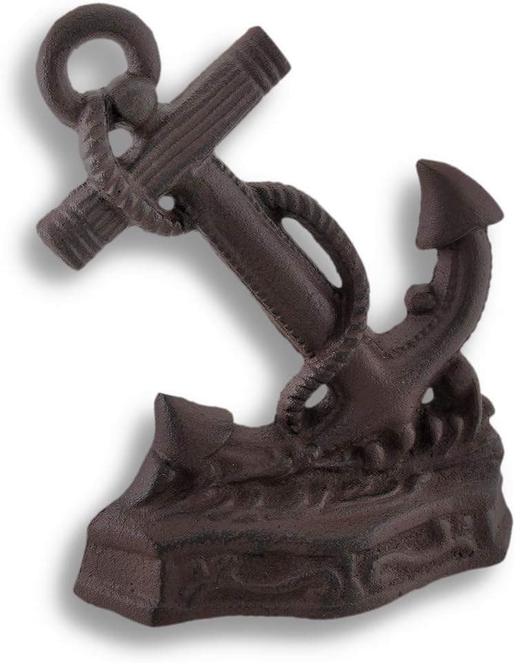 Decorative Cast Iron Nautical Anchor Doorstop