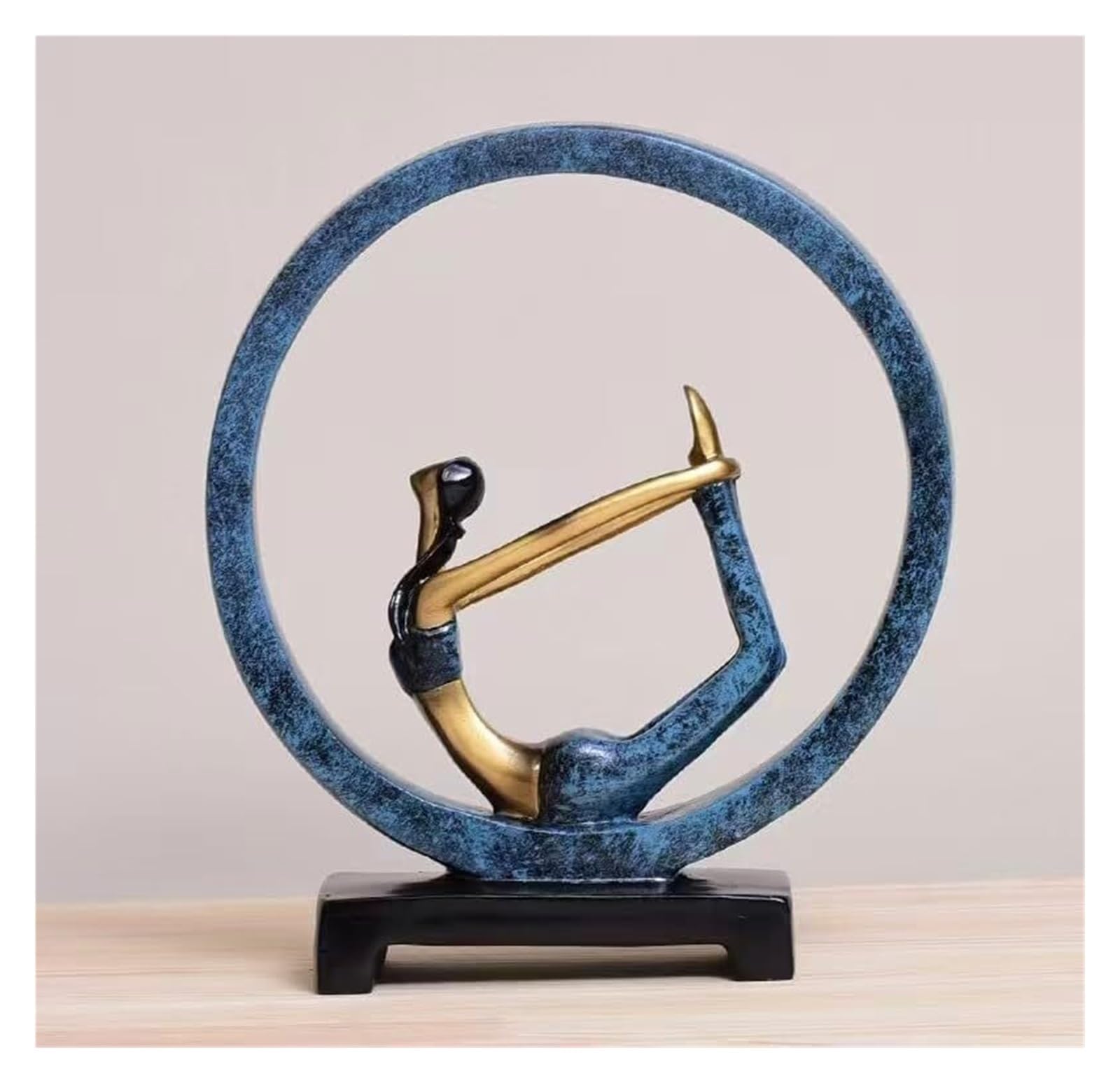NingBright Desk Decor Creative Circle Yoga Girl FigurineHome Decor 5 Styles to Choose from Esculturas y Accesorios Decorativos(Style B)