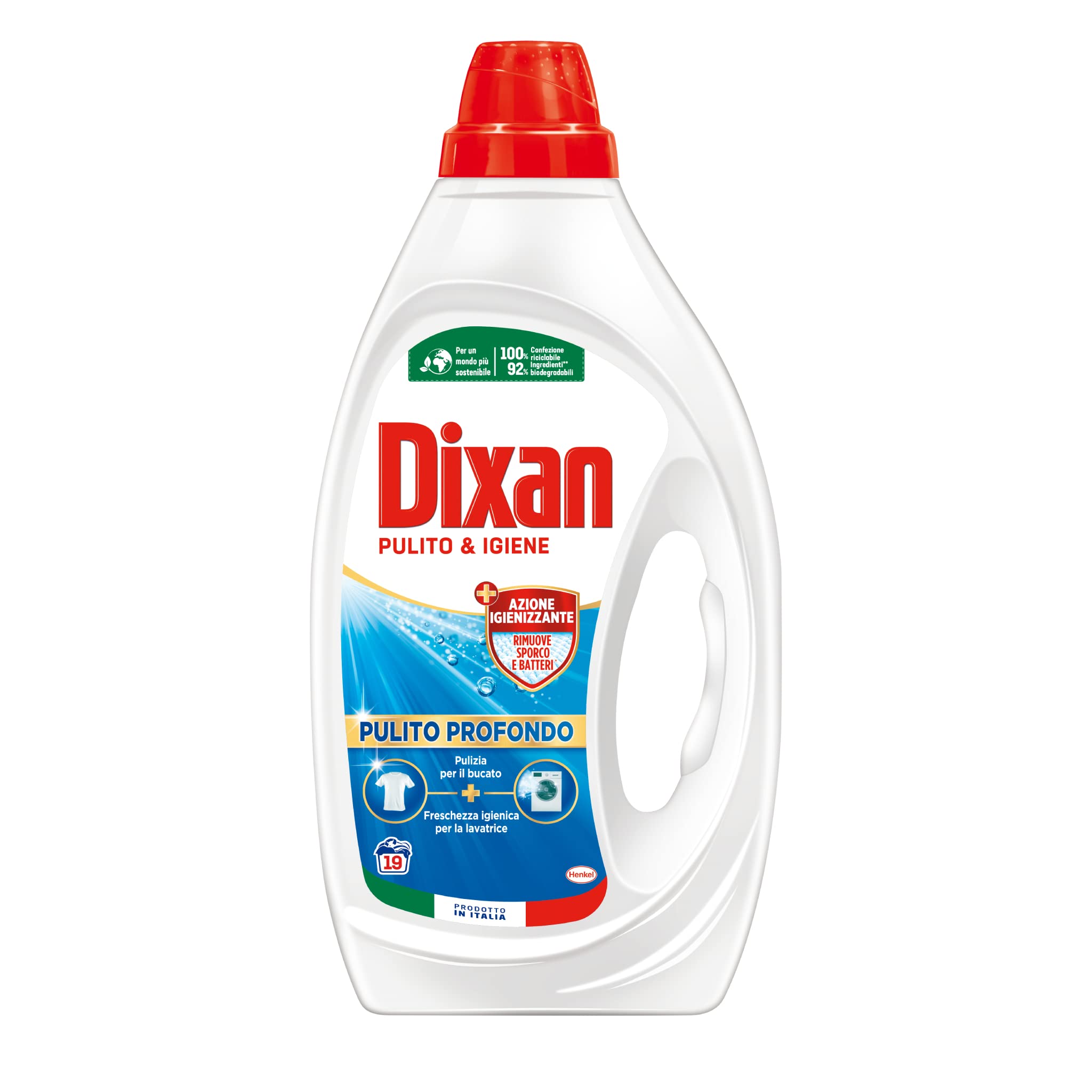 Dixan Detersivo Lavatrice Liquido Igiene, confezione da 114 lavaggi