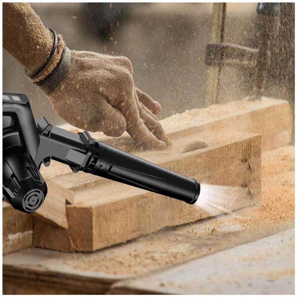 Convenient Cordless Leaf Blower, Electric Vacuum Turbine Blower 2-Speed Lightweight Perfect with Household Work (Size : Battery2) ()