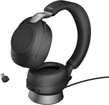 Jabra Evolve2 85 - USB-C UC Stereo Stand - Black Wireless Headset/Music Headphones Black