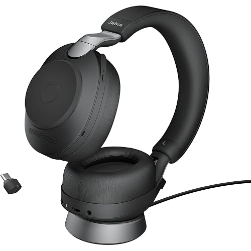 Jabra Evolve2 85 - USB-C UC Stereo Stand - Black Wireless Headset/Music Headphones Black