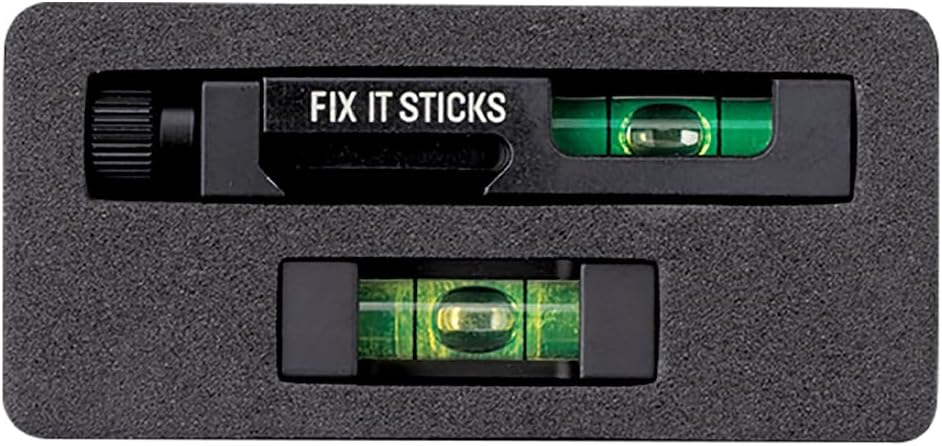 Fix It Sticks Gun & Optics Tool Kit with All-in-One Torque Driver & Bubble Level Set - Portable Multi-Functional Gun Maintenance Tool Set with Ratcheting T-Way Wrench & Zippered Carrying Case