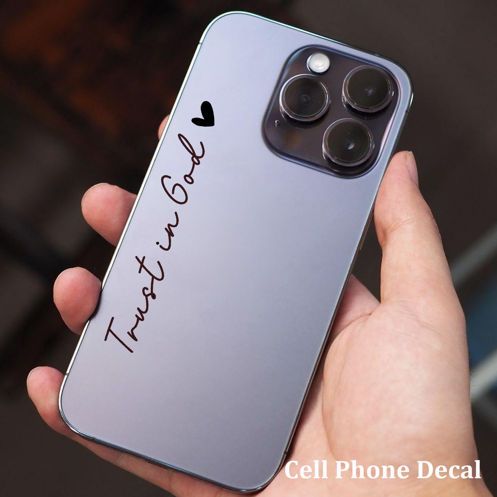 Christian Decal Rear View Mirror Decal Faith Car Mirror Sticker Bible Verse Gift for Women Christian Stickers Religious — view 3