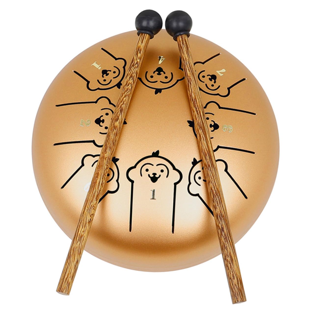 Levemolo Steel Tongue Drum for Boys and Girls Educational Percussion Instrument 5.5 Inch for Toddlers Meditation
