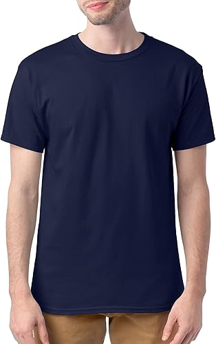 Vista 2 de Hanes ComfortSoft - Camiseta de manga corta para hombre (paquete de 4)