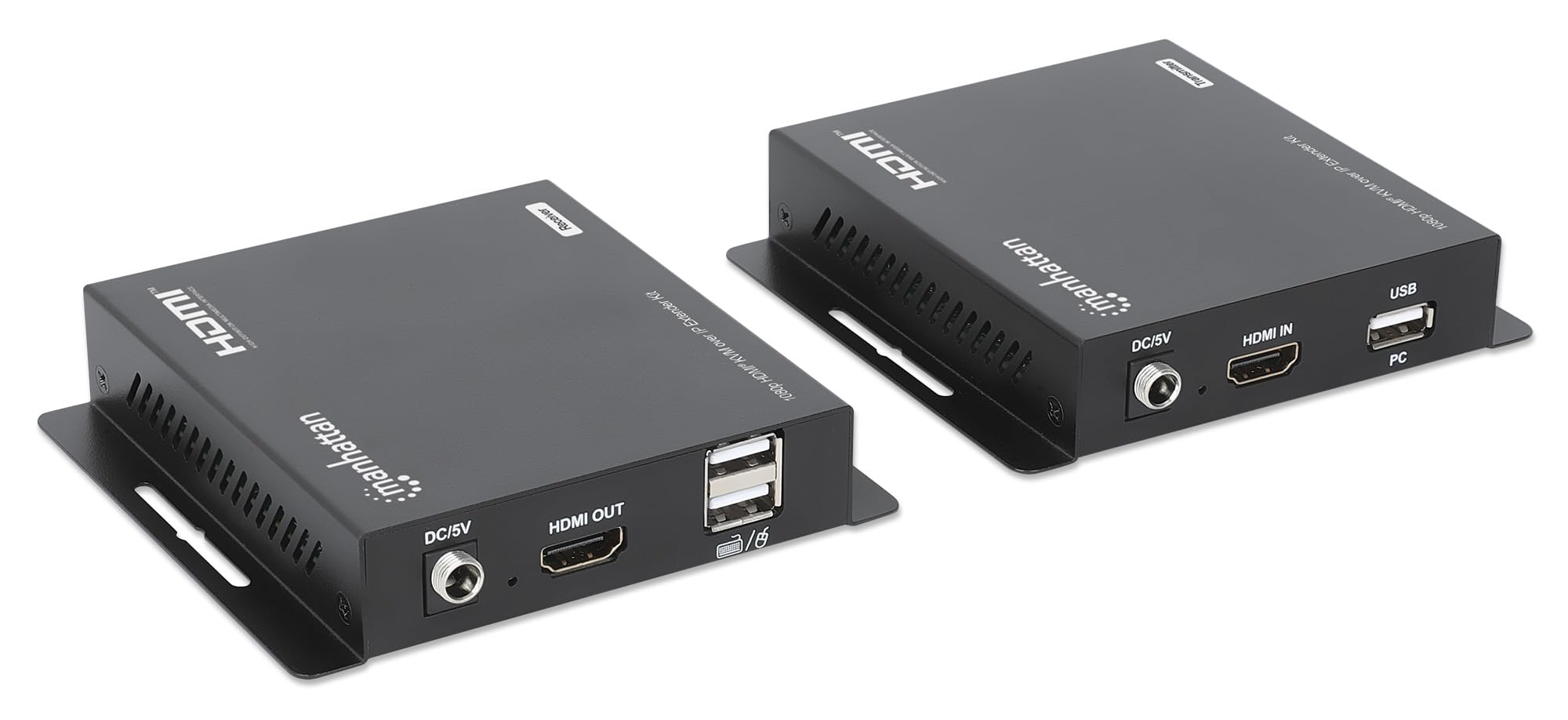 Manhattan 1080p Hdmi Kvm Over Ip Extender Set 1 Bis Zu 120m - KabeL-/adapterset - Digital/display/video (208413)