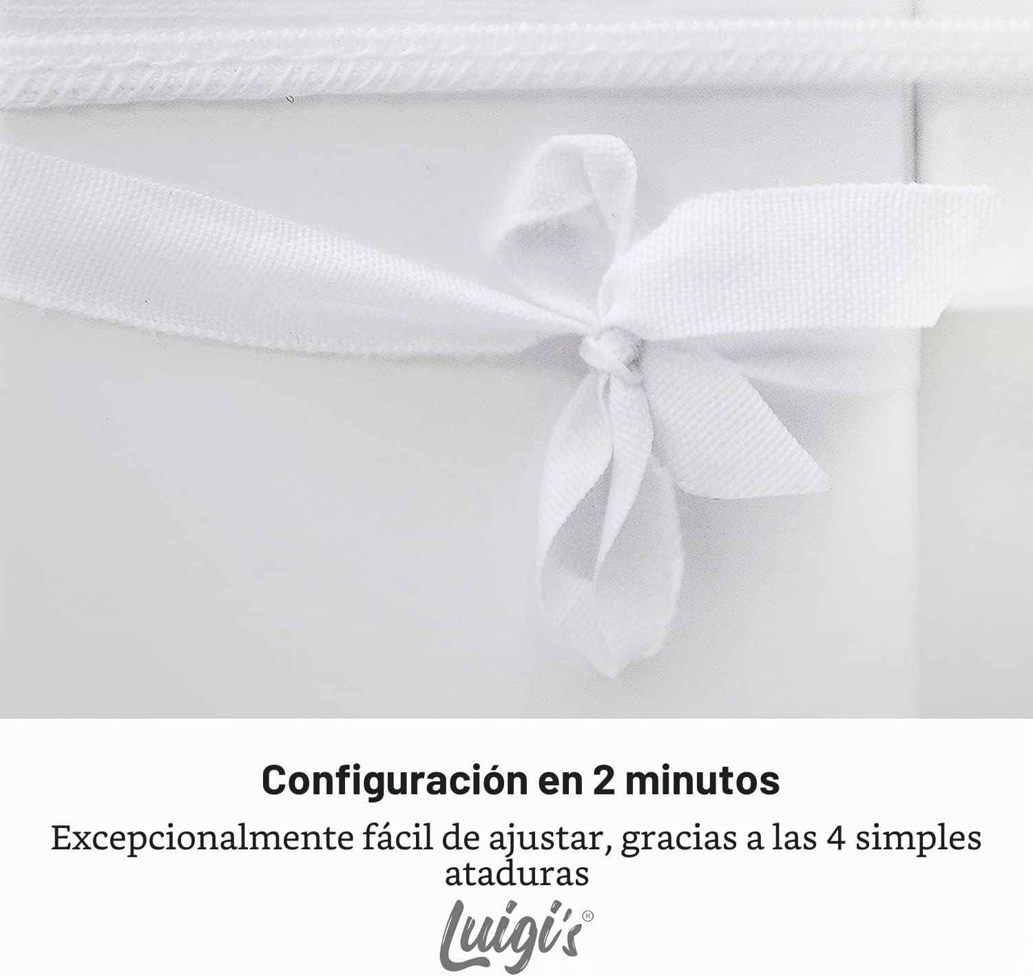 Mosquitera para Cuna Universal - Antimosquitos bebé - Red mosquitera Plegable para la Cama o minicuna - Mosquitera Viaje Transparente con Cremallera para Acceso fácil al bebé (de Luigi’s)