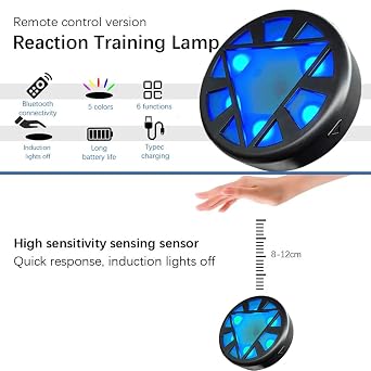 6 Pcs Agility Training Lights with 6 Functions, Response Training Lights