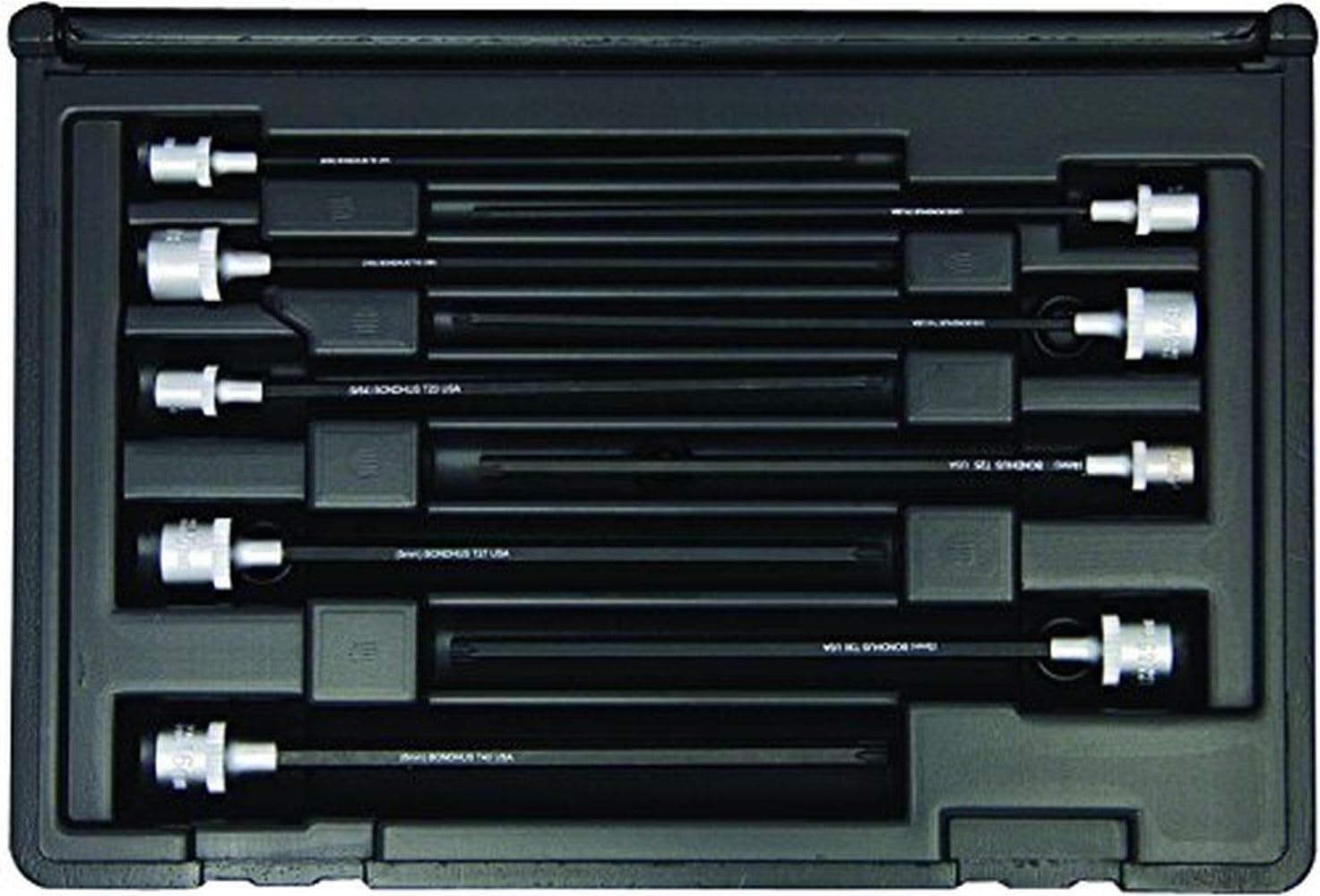 "Bondhus 30799 Socket Star Bit Tool Set with Sockets, 6"", 9 Piece", multi, one size